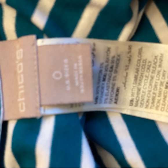 Chico’s stretch cotton knit top size small. Ex. Condition - Picture 3 of 5